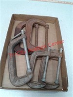 Adjustable C clamps 1-8", 2-6" and 2-4"