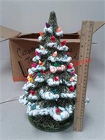 Vintage Ceramic lighted Christmas tree tested and
