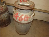 Milk Can Stored with Paper