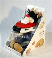 Rick's Cafe Glass Cookie Jar in Box