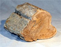 Fossil Bone Piece Sawed on One Side