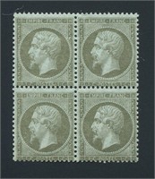 France. #22 Mint Block of Four.