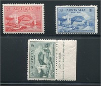 Australia #130-132 Mint.
