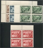 Austria #496-499 Mint Blocks of Four.