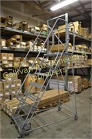 ROLLING LADDER, ULINE, 7 STEP, 450 LBS. CAP