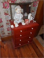 Lot #149 - Country style five drawer diminutive