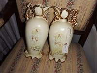 Lot #175 - Pair of Alberta’s floral font hand