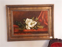 Lot #28 - Large contemporary framed oil on