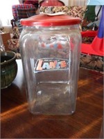 Lot #22 - Vintage Lance cracker jar with