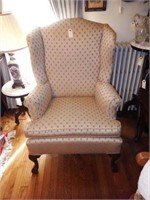 Lot #12 - Berkeley Chair Co. floral upholstered