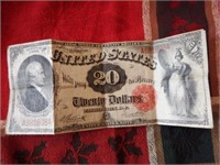 Lot #85 - United States 1880 $20 dollar red