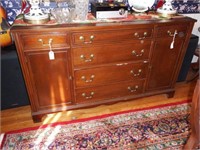 Lot #60 - Mahogany six drawer two door