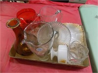Tray Lot Glassware