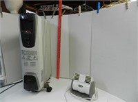 DeLonghi electric radiator heater & Lasko fan