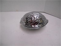 Vintage silver toned walnut shaped nut cracker
