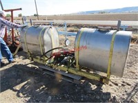 200 Gallon Stainless Steel Saddle Tanks with Frame