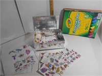Large Selection of Tatoos and Construction Paper