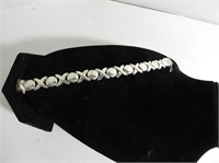 .925 Silver X's & O's Bracelet