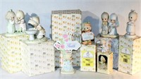 Lot B Vintage Precious Moments 7 Figurines in Boxs