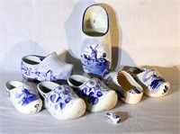 Nice Assortments of Different Delft "Wooden" Shoes