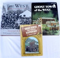 3 Books on Western Ghost Towns & West