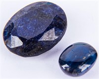 Jewelry Lot of 2 Unmounted Sapphire Gemstones