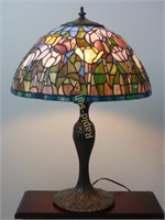 Vintage Retro Style Stained Glass Lamp