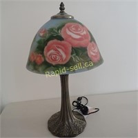 Gorgeous Vintage Floral Handpainted Lamp