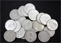 Roll of 20 Canadian Silver Half Dollars