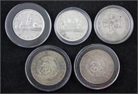 Group of Five (5) World Silver Crowns