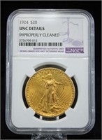 1924  U. S. Twenty Dollar Gold Coin