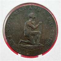 (1835) Kneeling male slave token