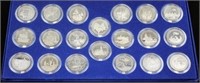 Russian 20 Piece Three Rouble Proof Set, 1991-1995