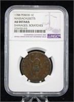 1788 Massachusetts One Cent