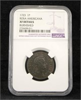 1723 Rosa Americana One Penny