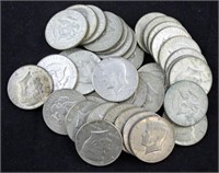36 Kennedy 1/2 Dollar coins (40% silver)