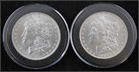 1885-O and 1886-P Morgan Silver Dollars
