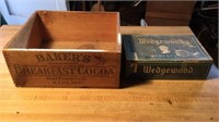 Baker's Dovetail Box & Wedgewood cigar box
