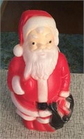 Vintage Santa Blow Mold With Light 13”
