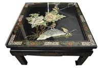 Superb Vintage Asian Carved Bird Jade Table