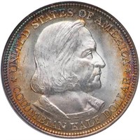 50C 1893 COLUMBIAN. PCGS MS66 CAC