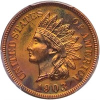 1C 1903 PCGS PR66 RB CAC