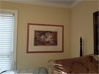 Large villas framed picture