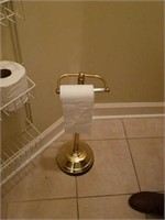 Brass toilet paper holder
