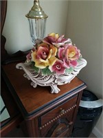 Vintage capodimonte large center piece some chips