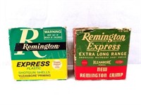 2 boxes  Vintage 16 gauge ammo collector boxes