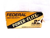 5 boxes of Federal High Velocity .22 Long Rifle 50