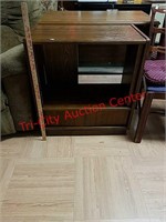 > TV stand on swivel base - approx 30"H × 27"W