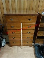 > 5 drawer chest dresser approx 46"H × 30"W