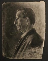 George James (Jesse's Cousin) Charcoal Portrait